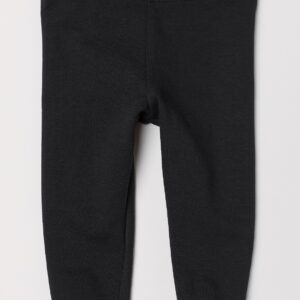 Basic cotton fleece leggings - Image 1