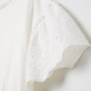 GREY FRILL TEE - Image 1