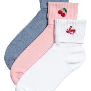 Cherry Fold 3p socks - Image 1