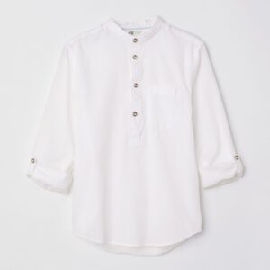 Steve collarless shirt - Image 1