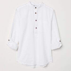 Steve collarless shirt - Image 1