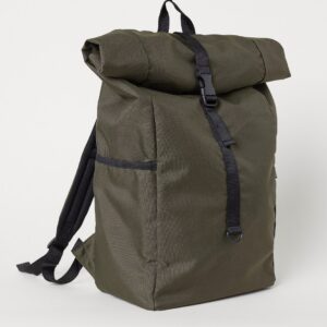 Simon nylon rolltop backpack - Image 1