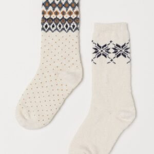 Heavy Cotton Jacquard 2p socks - Image 1
