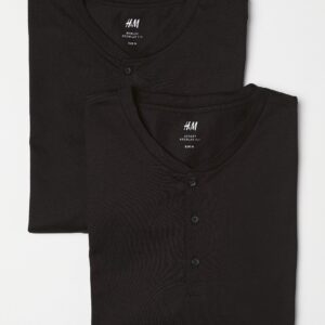 2PK BILL REG HENLEY T-SHIRT - Image 1
