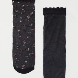 Sheer Flower 2p Socks - Image 1