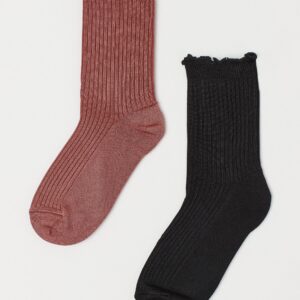 Frill Cuff 2p Socks - Image 1