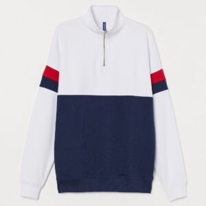 Panelled High Neck Sweater - Image 1