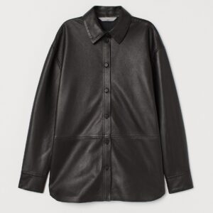 PQ FEMME LEATHER SHIRT - Image 1