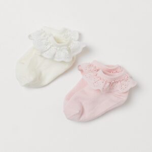 Shaftless lace sock 2-p - Image 1