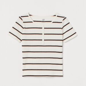 BELLA button rib s/s - Image 1