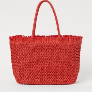 Katie straw shopper - Image 1