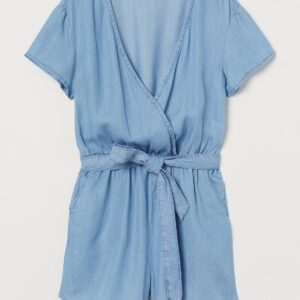 Tarly indigo tencel playsuit - Image 1