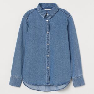 Orange denim shirt - Image 1