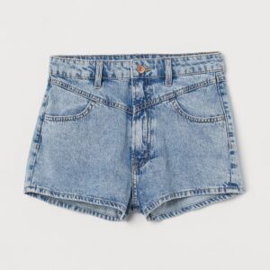 Perrie HW Dnm Cutlines Shorts - Image 1