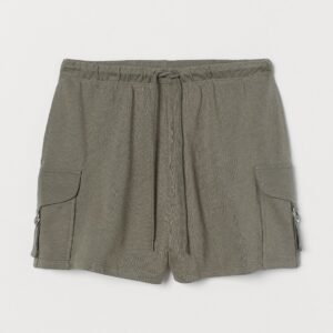 Green Sahara HW Jersey Shorts - Image 1