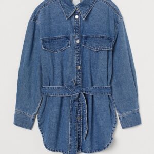 Karate denim shacket - Image 1