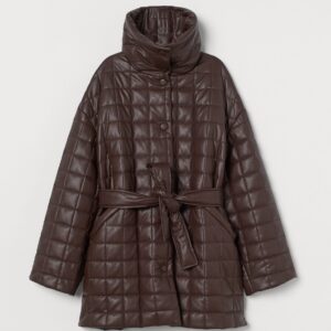 Ellen PU quilted jacket - Image 1